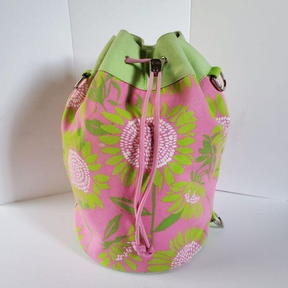 Lily Pulitzer Bag Beach Bucket Tote Canvas Floral WOMEN'S WOMAN'S - Picture 12 of 12